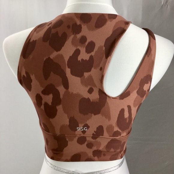 DSG Tonal Leopard Mink Shadow Print Sports Bra - Picture 5 of 7